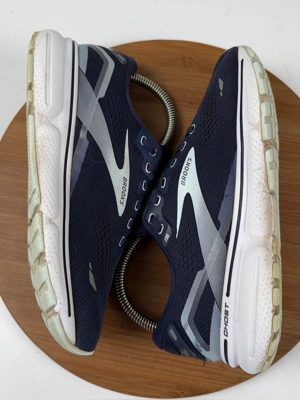 Brooks Ghost 15 Men’s Navy and Gray Running Sneakers